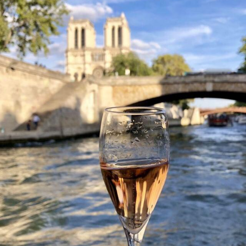 seine river guided cruise champagne option by vedettes de paris